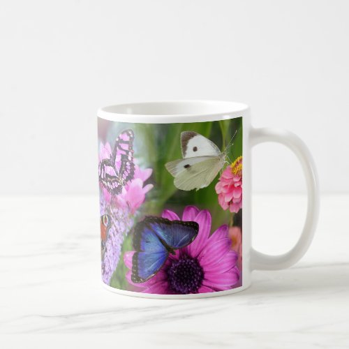 Beautiful Butterflies Wild Flowers Love Coffee Mug