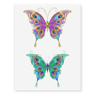 Beautiful Butterflies with eyes temporary tattoo