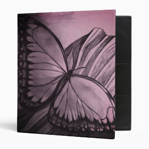 Beautiful Butterfly 3 Ring Binder