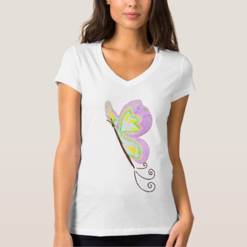 Beautiful Butterfly Abstract Art to Wear T_Shirt