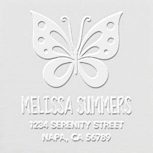 Beautiful Butterfly Address Embosser