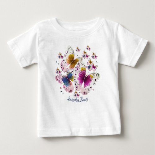 Beautiful Butterfly Art Baby T_Shirt