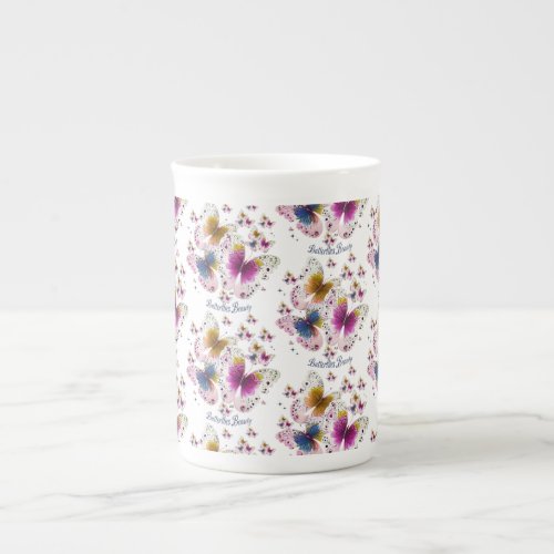 Beautiful Butterfly Art Bone China Mug