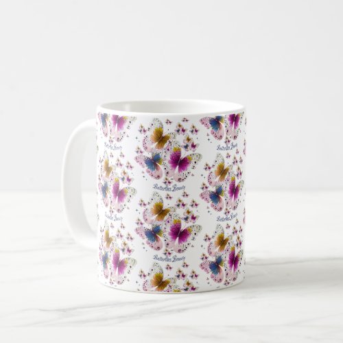 Beautiful Butterfly Art Pattern Coffee Mug