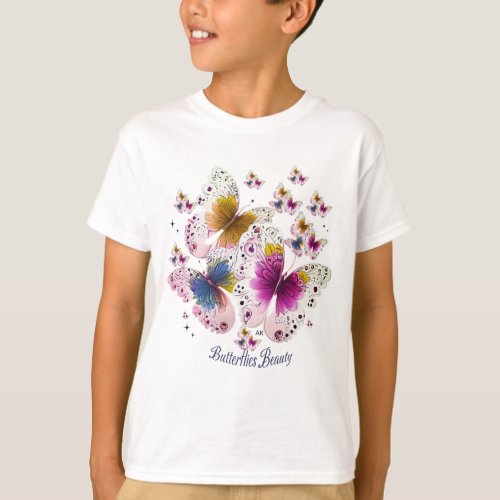 Beautiful Butterfly Art T_Shirt