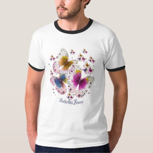 Beautiful Butterfly Art T_Shirt