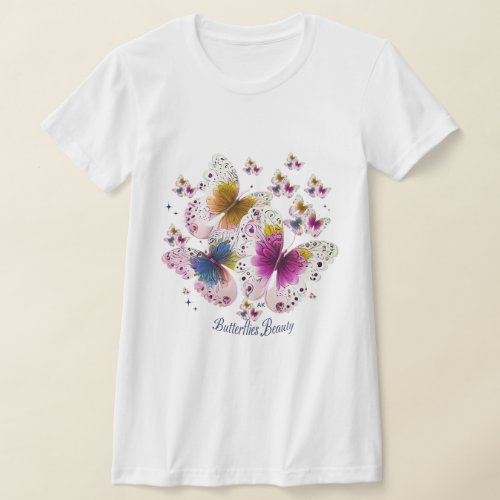 Beautiful Butterfly Art T_Shirt
