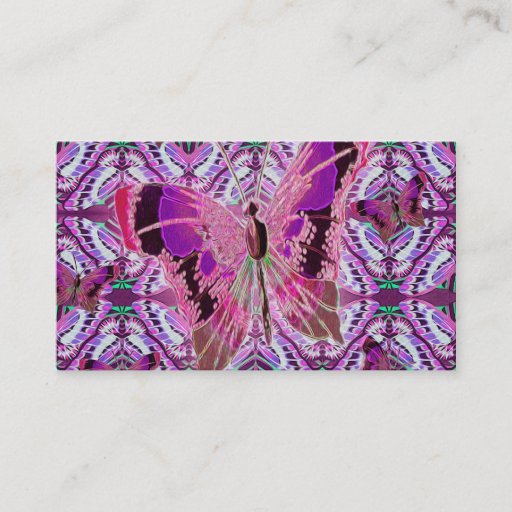 Customizable Beautiful Butterfly Business Card Template