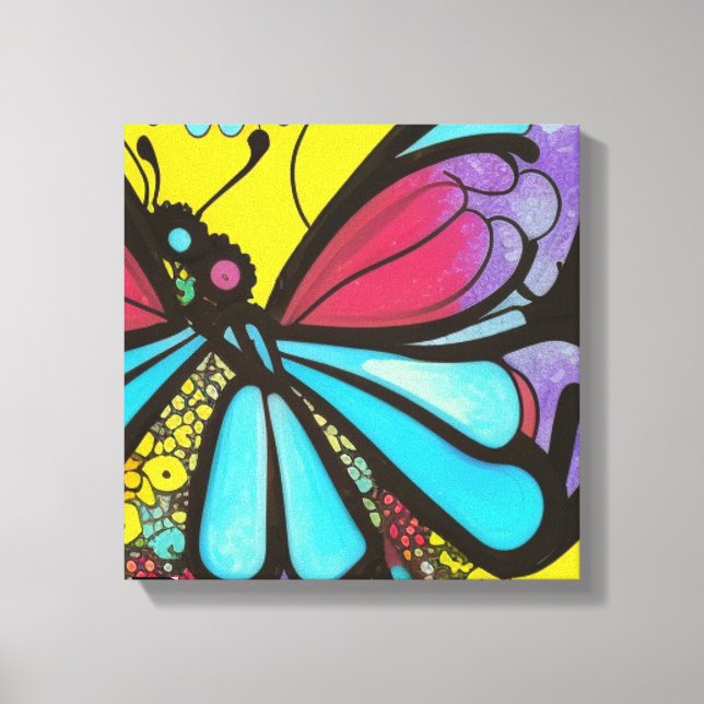 Beautiful Butterfly Canvas Print (Front)