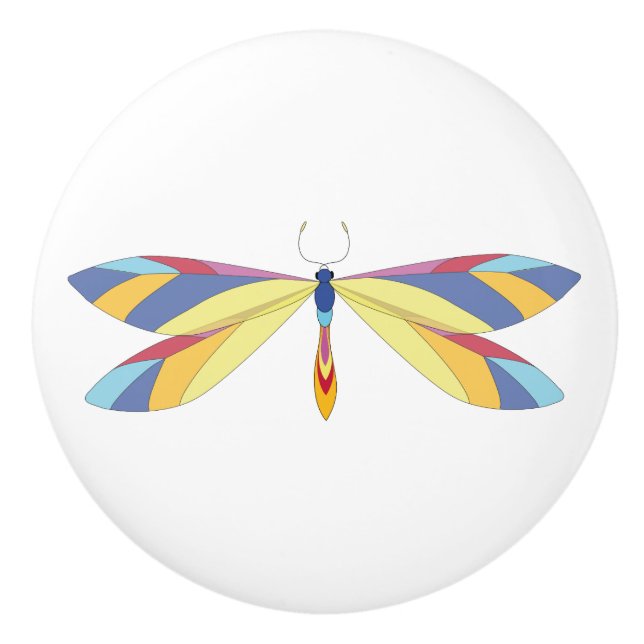 Beautiful Butterfly Ceramic Knob (Front)