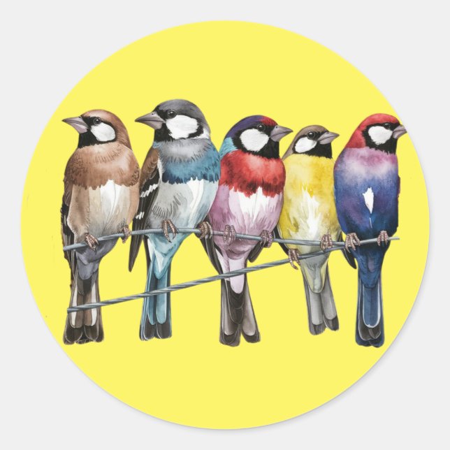 beautiful butterfly classic round sticker (Front)