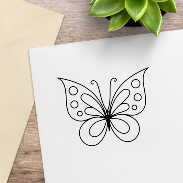 Beautiful Butterfly - Color Me Rubber Stamp (Creator Uploaded)