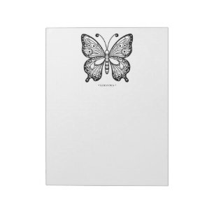 Beautiful Butterfly Coloring Pages Notepad