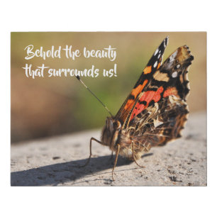 Beautiful butterfly faux canvas print