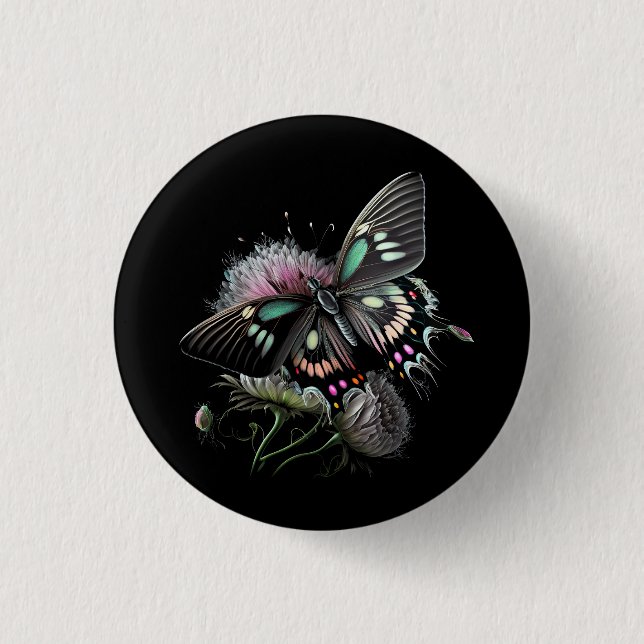 beautiful-butterfly-flower button (Front)