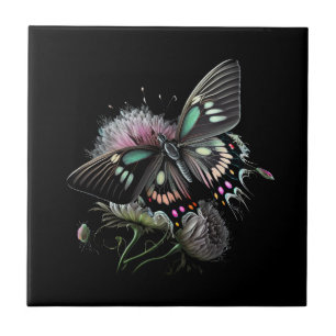 beautiful-butterfly-flower ceramic tile