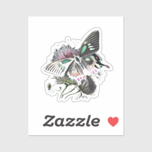 beautiful-butterfly-flower sticker