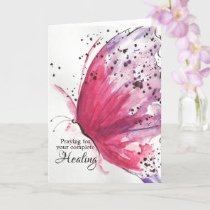 Beautiful Butterfly Get Well Card
