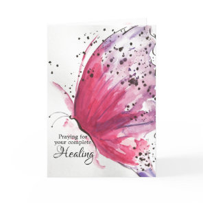 Beautiful Butterfly Get Well Card