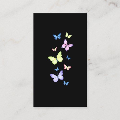 Beautiful Butterfly Girls Watercolor Butterlies Business Card