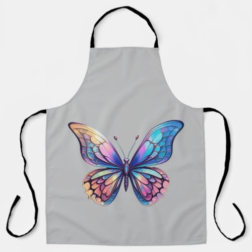 beautiful butterfly graphic design apron