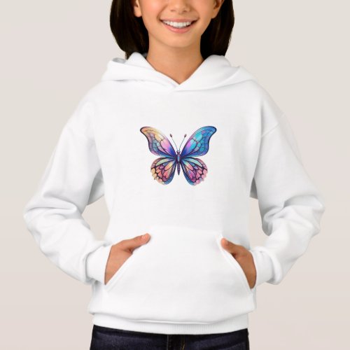 beautiful butterfly graphic design hoodie