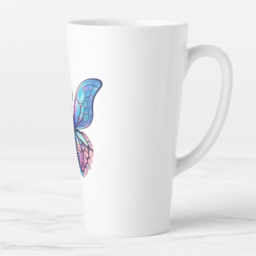 beautiful butterfly graphic design latte mug