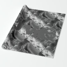 beautiful butterfly GRAY BLACK Wrapping Paper
