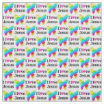 BEAUTIFUL BUTTERFLY I LOVE JESUS FABRIC