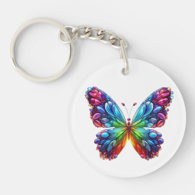 Beautiful Butterfly Keychain (Front)