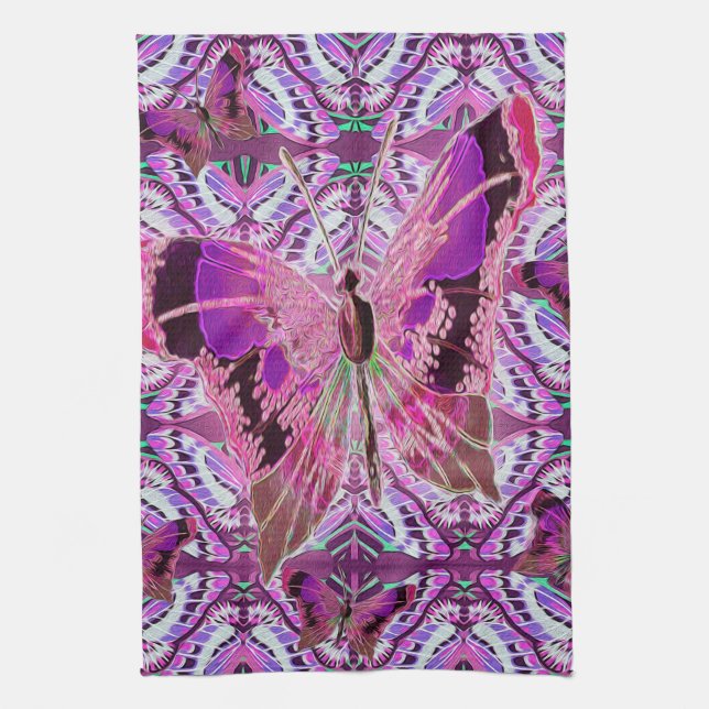 Beautiful Butterfly Kitchen Towel (Vertical)