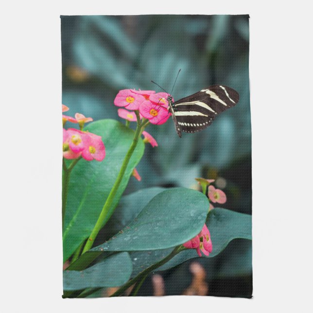 Beautiful butterfly  kitchen towel (Vertical)