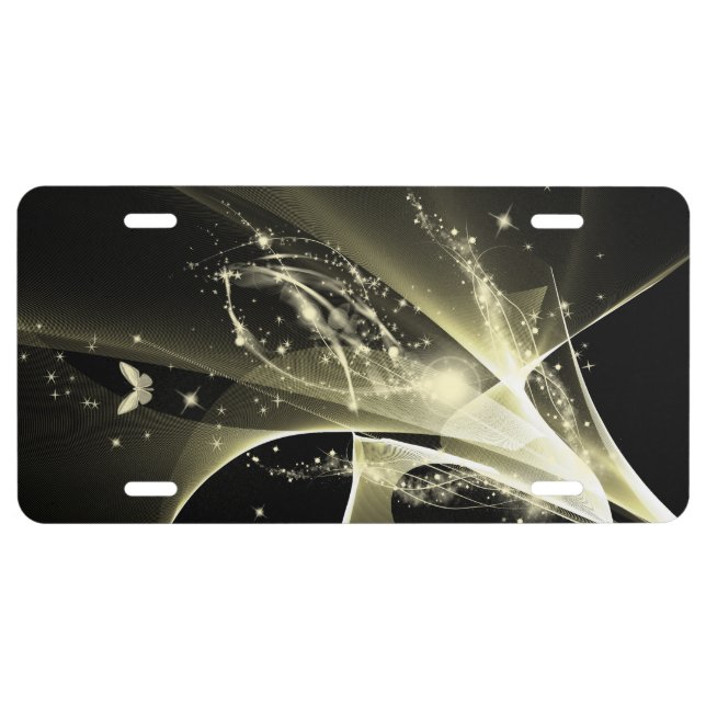 Beautiful butterfly license plate (Front)