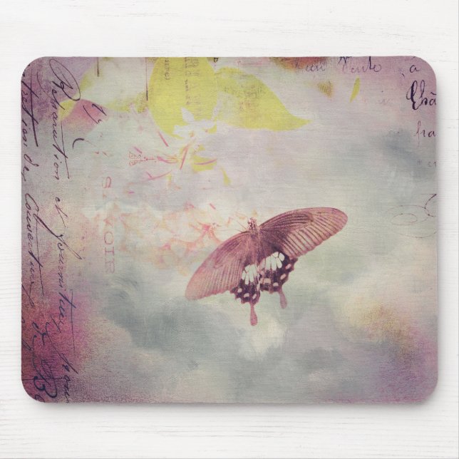 Beautiful Butterfly Mouse Pad (Front)