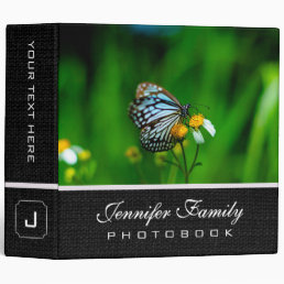 Beautiful Butterfly on a flower 3 Ring Binder
