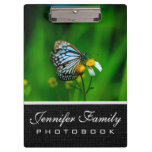 Beautiful Butterfly on a flower Clipboard