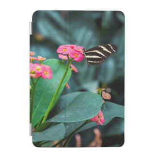 Beautiful butterfly on a pink flower iPad mini cover