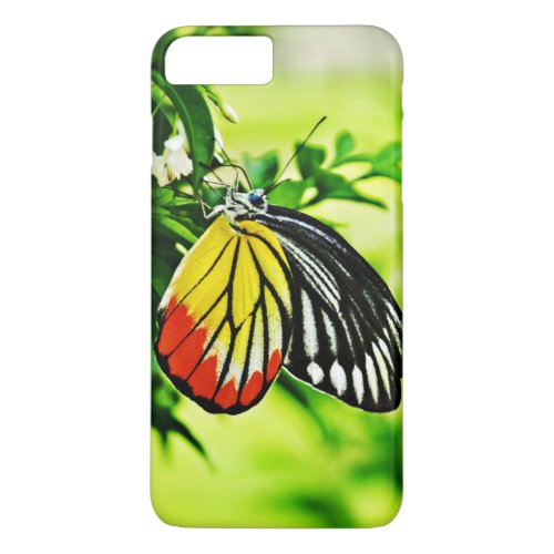 Beautiful Butterfly on Flowers iPhone 8 Plus7 Plus Case