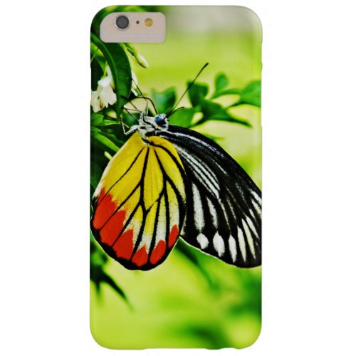 Beautiful Butterfly on Flowers Barely There iPhone 6 Plus Case