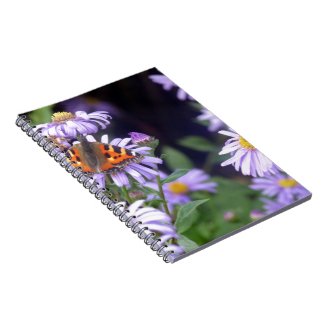 Beautiful Butterfly On Flowers Notebook