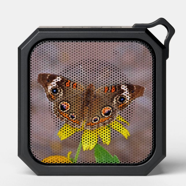 Beautiful Butterfly on Yellow Flower  Bluetooth Speaker (Front)