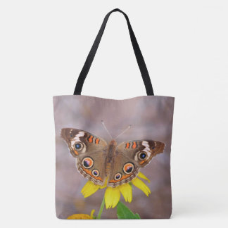 Beautiful Butterfly on Yellow Flower  Tote Bag