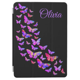 Beautiful Butterfly pattern purple personalized iPad Air Cover