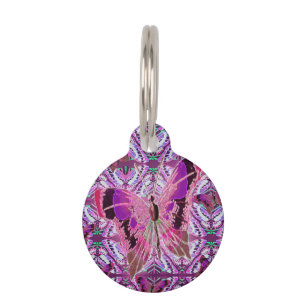 Beautiful Butterfly Pet ID Tag
