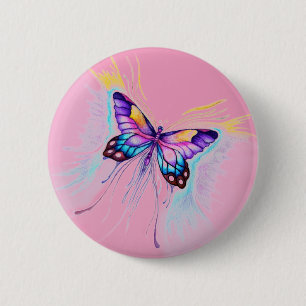 Beautiful Butterfly Pinback Button