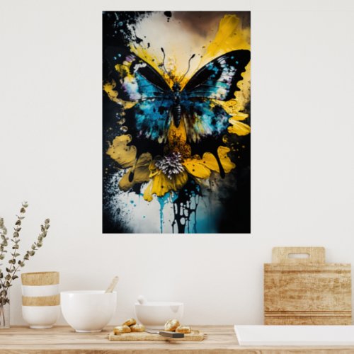 Beautiful butterfly poster