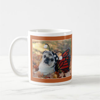 Beautiful Butterfly Pug Mug by Pugs and Kisses