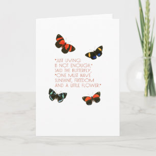 Beautiful Butterfly Quote Card