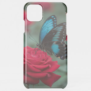 Beautiful Butterfly Red Roses - Stunning iPhone 11 Pro Max Case