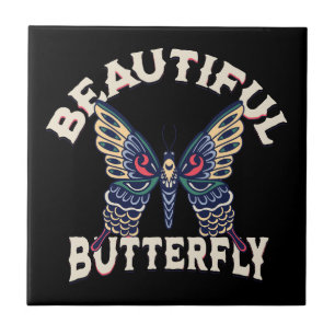 beautiful-butterfly-retro-vector-art-illustration- ceramic tile